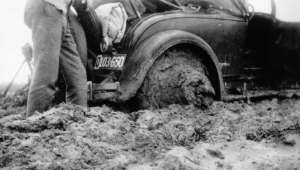car in the mud